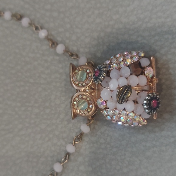 Betsey Johnson VINTAGE OWL PENDANT NECKLACE - Picture 7 of 7
